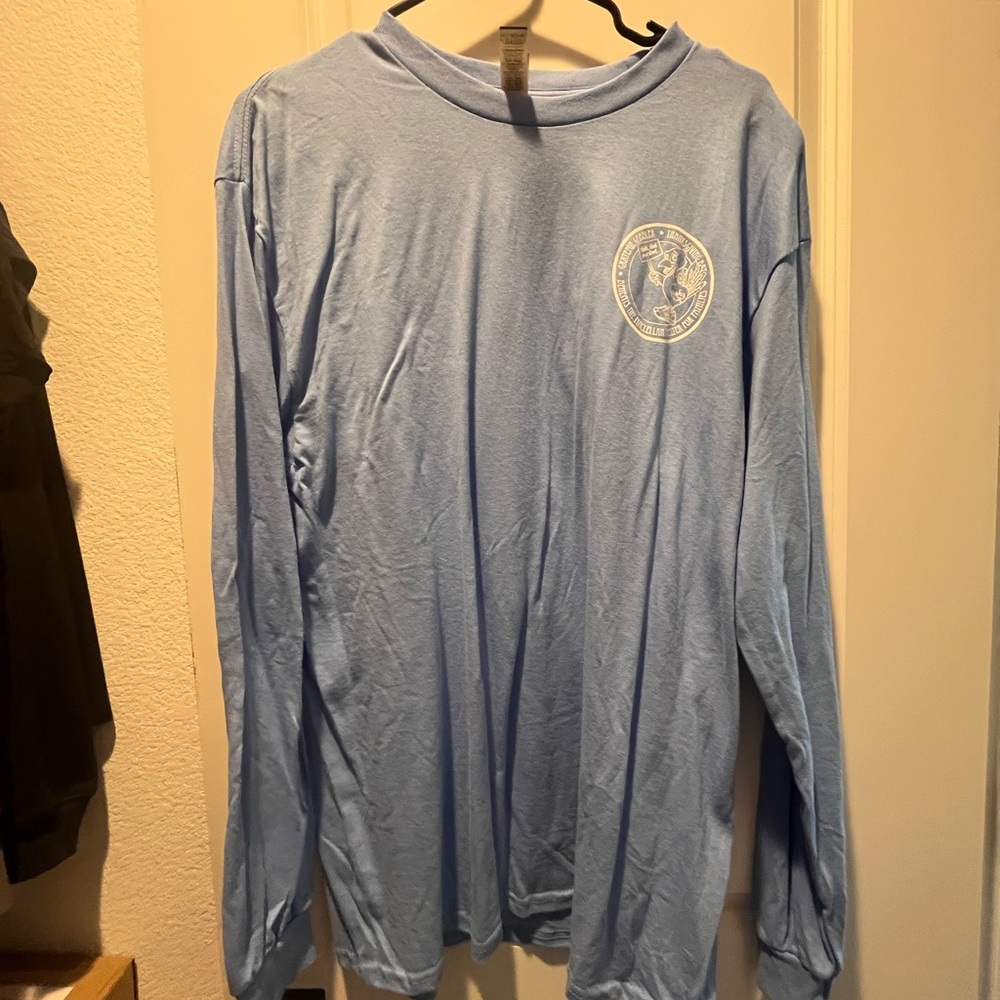 Gildan Light Blue Long Sleeve Shirt